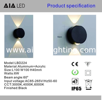 Wholesale simple indoor and outdoor hotel aisle corridor door courtyard waterproof LED square decorative wall lamp supplier