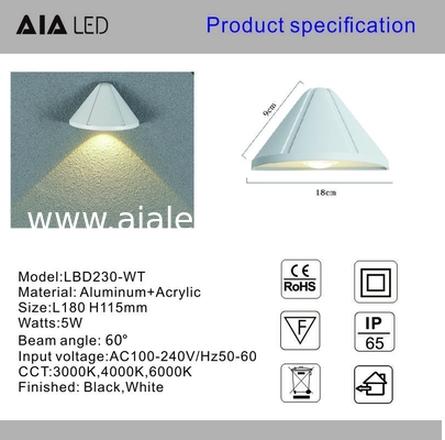 Outdoor wall lamp waterproof garden lamps exterior wall light up and down luminous spotlight villa wall washing lighting supplier