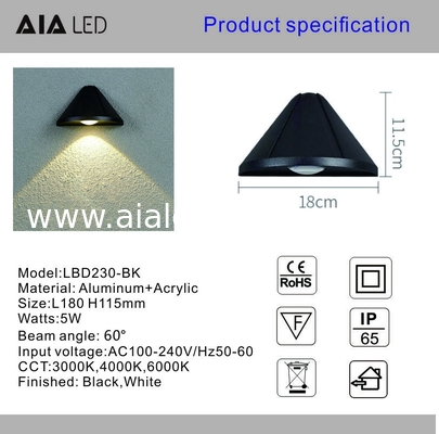 Outdoor wall lamp waterproof garden lamps exterior wall light up and down luminous spotlight villa wall washing lighting supplier