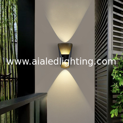 IP65 water proofing exterior wall lamps outdoor COB 6W led wall lights outside led wall lamp light fixtures supplier