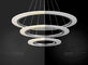 DIY black ring modern drop pendant lights led lights cylindrical pendant light for hotel supplier