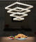 Square modern hot sell dimmable led pendant lights &amp; modern led pendant lights for hotel supplier