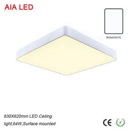 Square round angle indoor IP20 830x620mm economic energy-saving LED Ceiling light for office lights supplier