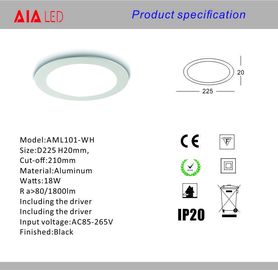 Recessed 18W ultrathin LED Panel light/LED ceiling light for home supplier