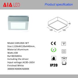 Economy IP40 6W indoor LED panel lighting fixture for museum led downlight supplier