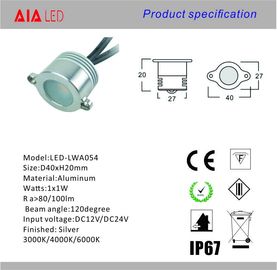 1x1W recessed outdoor LED Guardrail light &amp; outdoor led downlight for guardrail used supplier