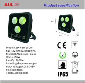 exterior waterproof IP65 black 150W LED Flood light for exhibition usd supplier