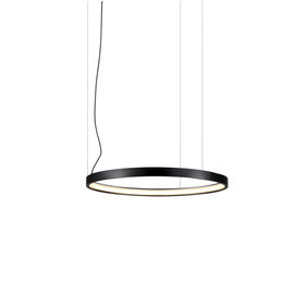 DIY black modern led ring pendant lights led ring chandelier pendant lamp for top hotel supplier