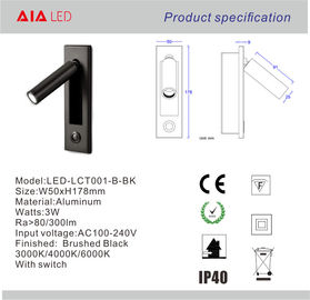 Adjustable led bed wall lamp&amp;indoor led headboard wall light &amp;led wall reading light for apartment project supplier