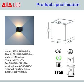 6W Waterproof IP65 adjustable PIR sensor led outdoor wall lights &amp; wall mounted outdoor wall lights supplier