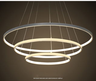 DIY black ring modern led pendant lights led commercial chandelier pendant ceiling lamp for top hotel supplier