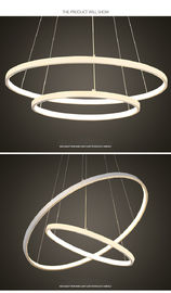 DIY black ring modern led pendant lights led commercial chandelier pendant ceiling lamp for top hotel supplier