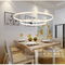 DIY black ring modern led pendant lights led commercial chandelier pendant ceiling lamp for top hotel supplier