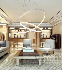 DIY black ring modern led pendant lights led commercial chandelier pendant ceiling lamp for top hotel supplier