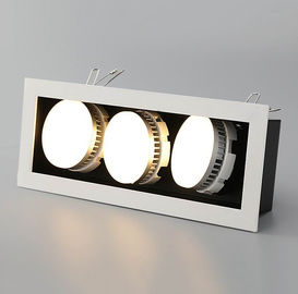 hotel decorative recessed mounted 3x5W 3x7W 3x9W COB LED Grille light for shipping mall supplier