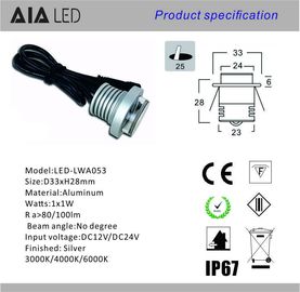 anti-dazzle design 1W recessed outdoor LED dwonlight led down light for furniture shop used supplier