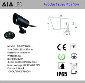 3W IP67 Outdoor LED spot lights &amp;exterior led garden light/ LED lawn up light for park supplier