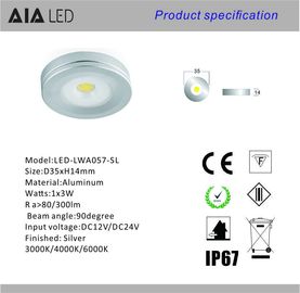 3W IP65 round surface mounted led cabinet light led showcase outdoor LED down light for hotel supplier