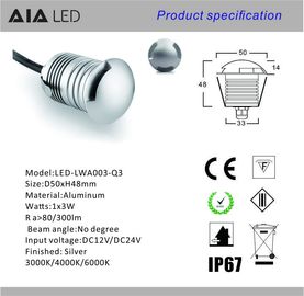 3W waterproof outdoor IP67 LED inground light buried light side light for commerical building supplier