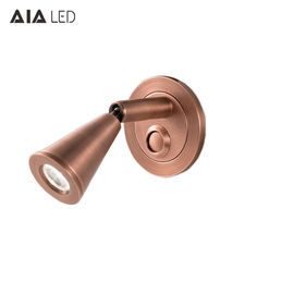 Push-button LED headboard reading wall light/led bed wall light LED bedside wall light for hotel project supplier