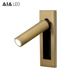 Adjustable recessed led reading light/flexible bed wall light/led bedside wall light hotel supplier