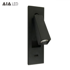 IP20 adjustable bedside wall light usb LED reading wall light/indoor led headboard wall light supplier