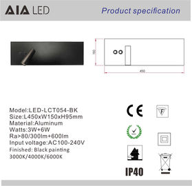 Wireless charging usb bed reading light/ wall reading light led headboard wall light for villa supplier