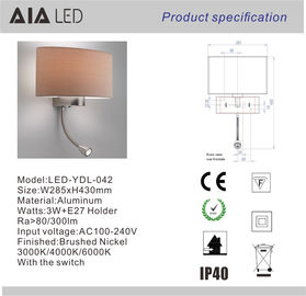 Adjustable headboard wall light &amp; Interior led reading wall lamp bed reading light for luxury hotels supplier