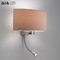 Adjustable headboard wall light &amp; Interior led reading wall lamp bed reading light for luxury hotels supplier