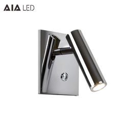 Hotel room headboard wall light LED reading lamp built-in rotatable bed wall lamp supplier