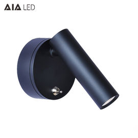 Nordic hotel  headboard wall light round surface mounted LED reading wall lamp bed wall light with switch supplier