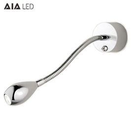 IP40 more flexible bedside wall lamp 3W Indoor LED gooseneck wall light bed wall light for hotel supplier