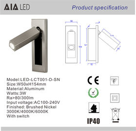 Recessed mounted bed wall lamp&amp;indoor led headboard wall light &amp;led led book wall light for top hotel supplier