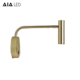 Surface mounted gold led headboard wall light/led book reading light/led bed reading wall light supplier