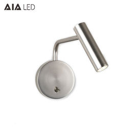 Gold led headboard wall light/rotate led bedside wall light/led bed reading wall light for hotel supplier