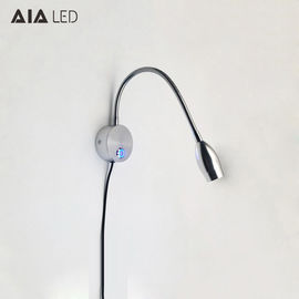 Dimmable touch switch bedside reading light/hotel reading wall light with usb cable/led headboard light supplier