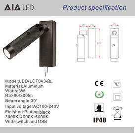 Surface mounted USB reading wall light/flexible bedside wall light/reading light usb/bed wall light supplier