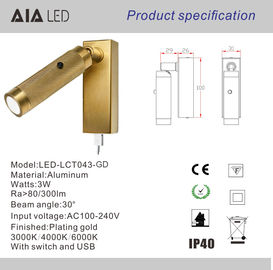 Surface mounted USB reading wall lamp/modern bedside wall light/reading light usb/bed wall light supplier