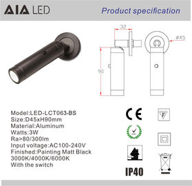 Surface adjustable LED reading light/indoor led bedside wall light headboard wall light supplier