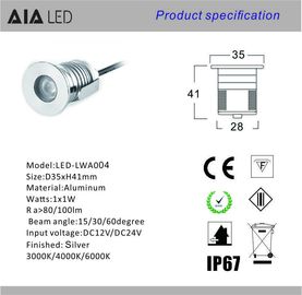 60degree high radiating led stair light 1W  IP67 LED underground light&amp;/LED path light supplier