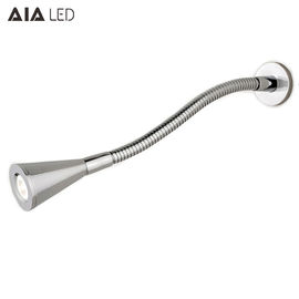 IP40 hotel headboard wall lamp 3W Indoor reading light flexible snake led bedside wall light supplier