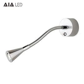 IP40 led gooseneck reading wall light 3W led bedside wall light headboard wall light for villa decoration supplier