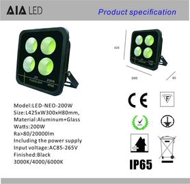 New aluminum rainproof IP66 round angle led flood light COB 200W LED Flood lighting supplier