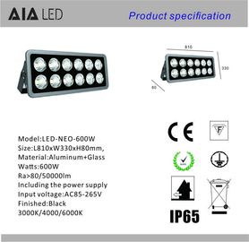 Aluminum water proofing IP66 spot light led flood lamps COB 600W LED Floodlight for project supplier