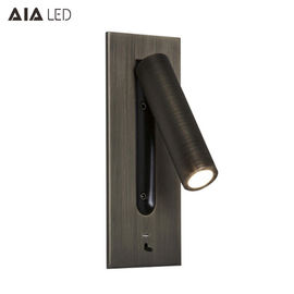 Recessed bedside reading wall lamp/Interior led bed wall lamp headboard reading light for hotel supplier