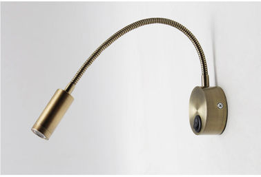 IP40 wall mounted flexible led reading wall light USB 3W Indoor bedside wall light for villa project supplier