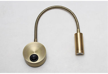IP40 wall mounted flexible led reading wall light USB 3W Indoor bedside wall light for villa project supplier