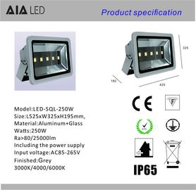 Outdoor IP66 waterproof SMD 250W LED Flood light for square project supplier