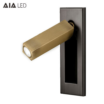 Rotating embed mounted flexible arm reading wall light/bed bedside wall light led headboard wall light supplier