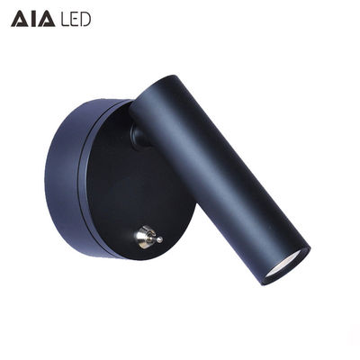 Wall mounted round bedside wall lamp headboard wall light bed reading light adjustable 3W led bedside wall light supplier